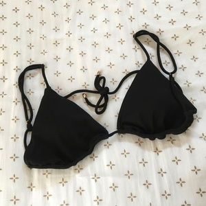 Beach Bum Bikinis Black Bikini Top | Size L | EXCELLENT Condition w/ Cup Inserts